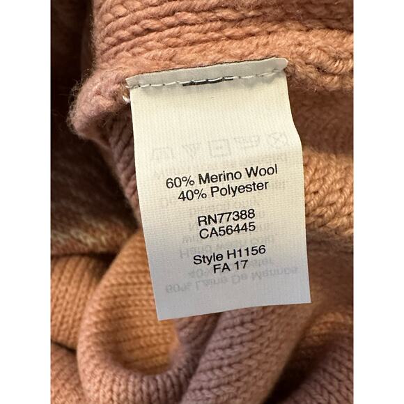 Madewell Blush Pink Argyle Southwest Pullover Sweater Size XXS - Picture 6 of 10